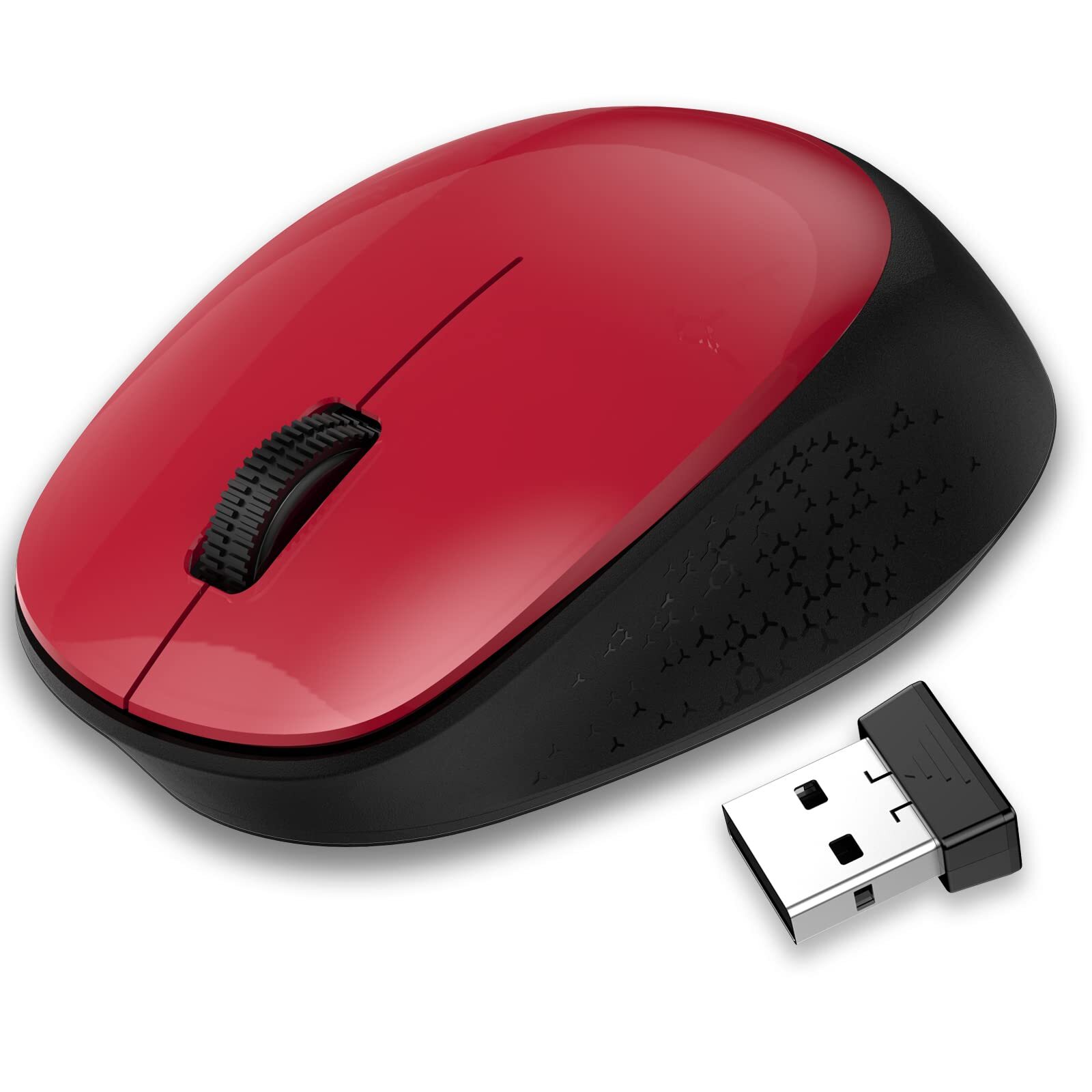 Wireless Silent 2.4GHz USB Optical Slim Laptop Mouse with 3 Buttons-image