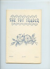 July 1971 The Toy Trader Magazine Collins Museum Paper Dolls Molding Dolls