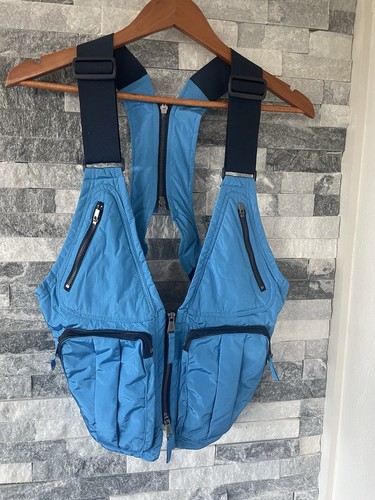Women's FREE PEOPLE MOVEMENT Outdoor Pursuits Utility Vest-Blue-One Size