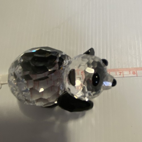 KATINA CRYSTAL: 2 Panda Bears on Base, Authentic Handcrafted Austrian Crystal - Picture 7 of 11