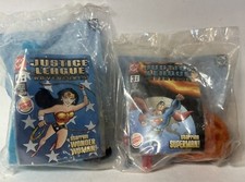 2003 DC Justice League Burger King Kids Meal Toy Superman,Wonder Women New