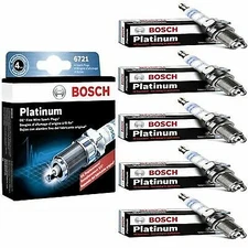 5 Platinum Spark Plugs Bosch For 2005 VOLVO V70 L5-2.4L