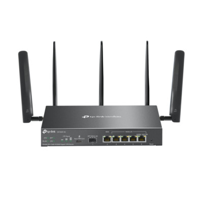 TP-LINK (ER706W-4G) Omada 4G+ Cat6 Dual Band AX3000 VPN Router, 6x GB Ports