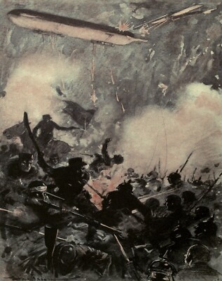 4336 Unknown - The Clash of Nations c.1914 - Zeppelin