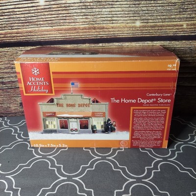 Canterbury Lane The Home Depot Store Light Up Christmas Villlage Collection