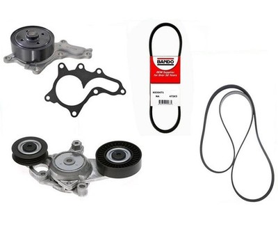 Water Pump Accessory Belts & Belt Tensioner For Toyota Camry 2.5L 2010-2011
