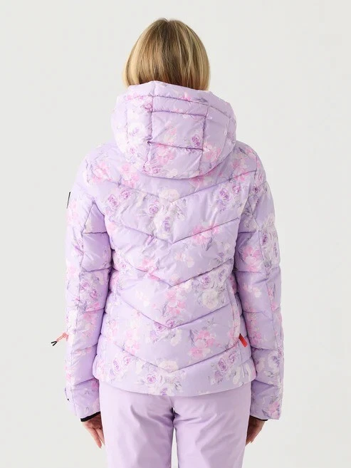 New Bogner Fire + Ice X Loveshackfancy Saelly Ski Jacket Hibiscus Purple Lilac  - Image 2 of 4