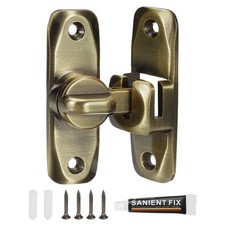 90/180 Barn Door Lock, Zinc Alloy Flip Gate Sliding Door Latches, Bronze