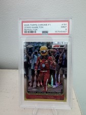 2025 Topps Chrome F1 Lewis Hamilton On The Move Refractor 191 PSA 9 MINT Ferrari