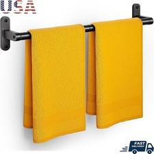 Durable Wall Mounted Towel Rack Space Saving Towel Holder Easy Installation New
