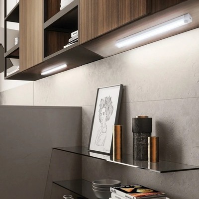 LED Wireless Motion Sensor Night Light USB Rechargeable for Kitchen Bedroom UK