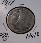 1917-S Obv Walking Liberty Silver Half Dollar