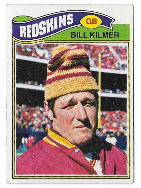 BILLY KILMER 1977 Topps Football #495 Redskins UCLA Bruins 🔥Set Break🔥