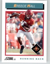 2022 Panini Score Breece Hall RC #185 NYJ
