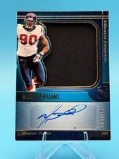 2025 Panini Silhouette Mario Williams Jumbo Patch Auto 69/199 Texans #SA-MWS
