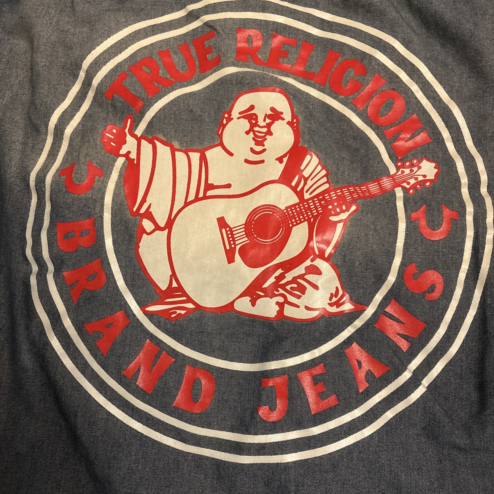 True Religion Men's Size M Medium Wash Long Sleeve Chambray Snap Denim Shirt NWT thumbnail 11