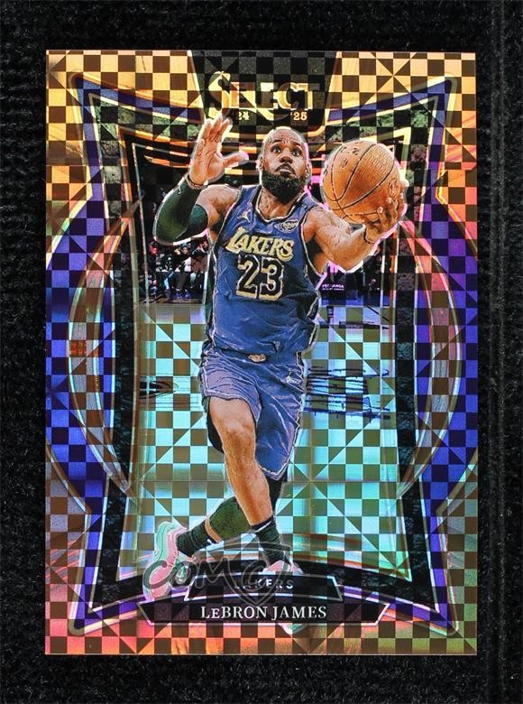 2024-25 Panini Select Concourse Bronze Checker Prizm 29/49 LeBron James #54 06or
