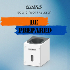 Trenntoilette für Baustelle, Bunker, Camping oder Wasserknappheit +++ ECOSHIT