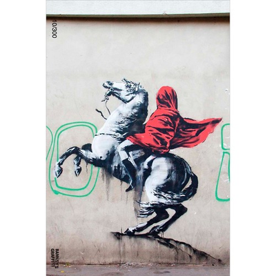 #ad #ad Banksy#x27;s Graffiti Blind Bonaparte 24x36quot; Vertical Art Print Limited Edition $79.60