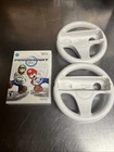 Mario Kart Wii (Nintendo 2008) With (2) Two Steering Wheels