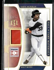 2020 Panini National Treasures #HFM-EM Eddie Murray HOF Materials Holo Gold