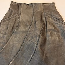 Vintage Giorgio Saint Angel Leather Pencil Skirt 6 Dinkie Tang High Waisted 80s
