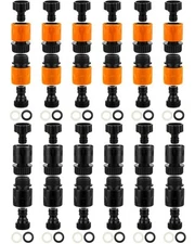 48 Pcs Garden Hose Quick Connector 3/4 Inch Plastic Water Hose Quick Connectors