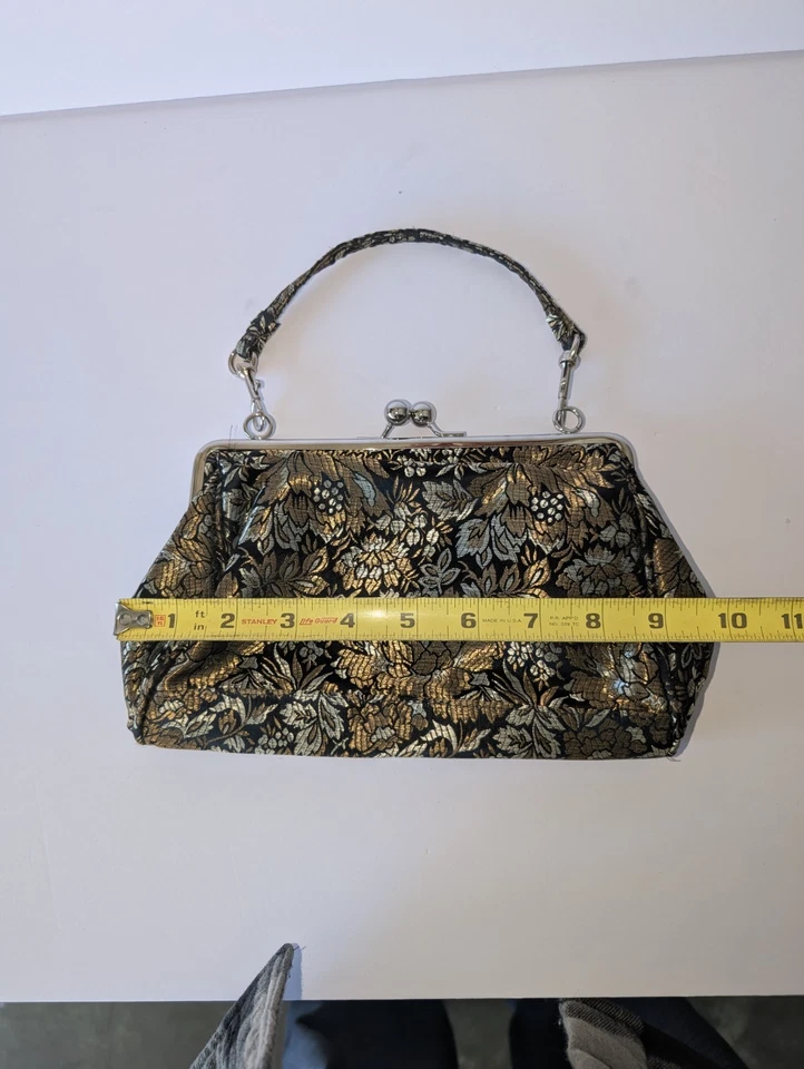 Jaclyn Smith Purse Evening Bag clutch multicolored small  vintage very good - Image 3 of 4