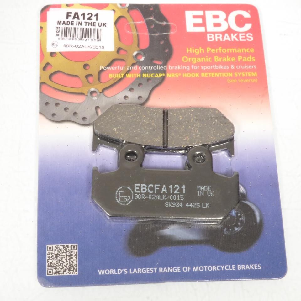 Plaquette de frein EBC pour supprimer les vibrations sur Honda CBR 600