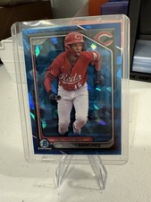 Adolfo Sanchez Chrome Prospect Rookie 2024 Bowman Sapphire Card #BCP-119 Reds