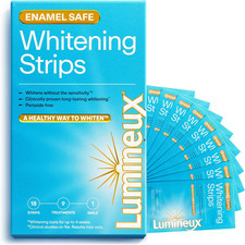 Teeth Whitening Strips Kit - 9 Treatments 1 Month - Peroxide Free - Enamel Saf