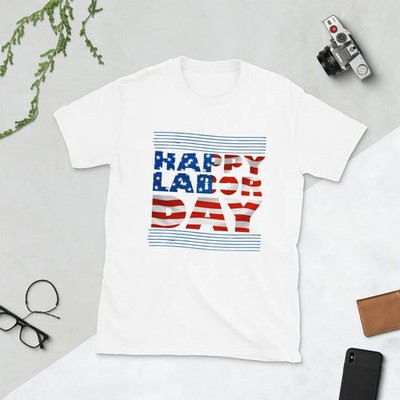 Labor Day American Flag Unisex T Shirt, Gift For Friends