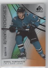 2019 SP Game Used Authentic Rookies Orange Rainbow Danil Yurtaikin Yurtaykin z6b