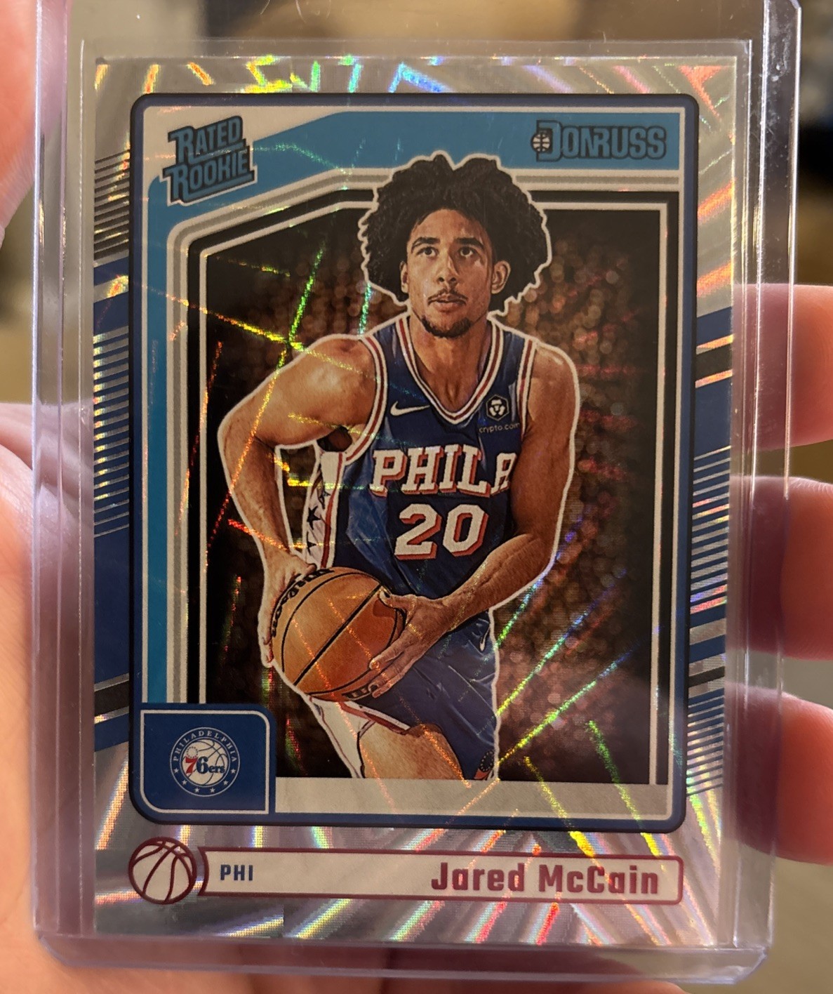 2024-25 Panini Donruss - Rated Rookie Jared McCain #228 Wedges Prizm (RC)