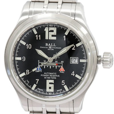 Ball Watch Train Master NM1056D-SAJ-BK Men's USED Automatic Stainless Steel