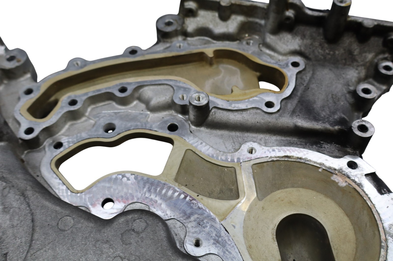 14-19 Maserati Ghibli 3.0L Engine Motor Timing Chain Cover 68087340AA Oem