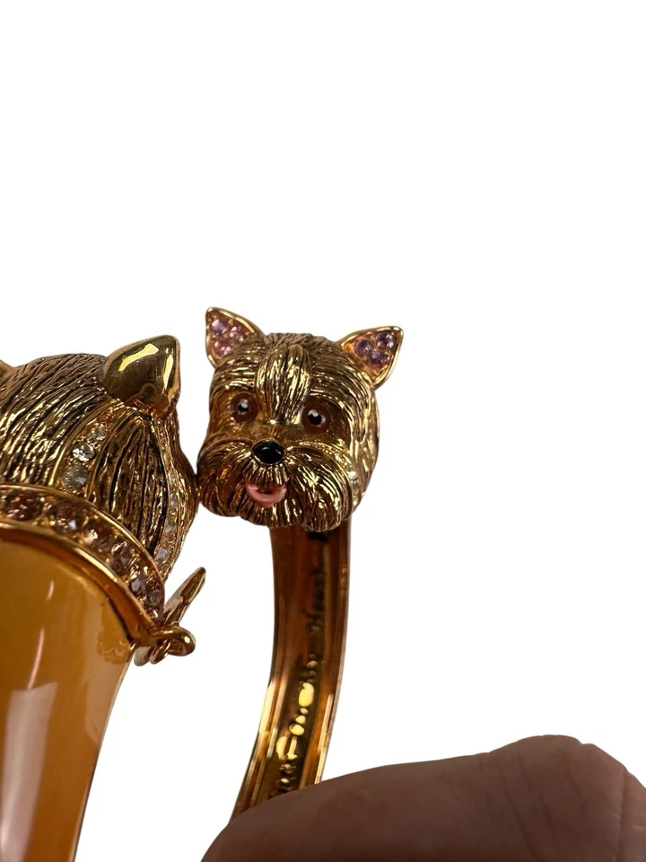 Brazalete con bisagras Bradford Exchange Sophistipups I Love My Yorkie Foto 3 de 4