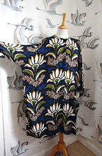 MASAI Black multicoloured floral oversized dress size M