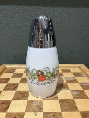 Vintage Gemco Pyrex Corelle Spice of Life Le Sucrier Sugar Shaker