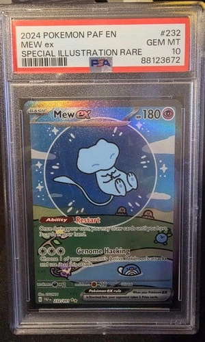 2024 Pokemon Paldean Fates Mew ex Full Art #232/091 PSA 10 GEM MINT