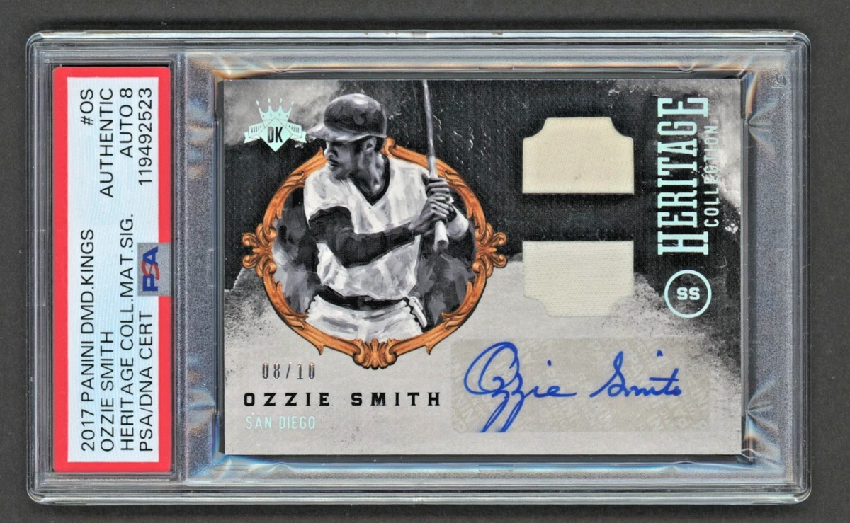 Panini Ozzie Smith Baseball Original Autographed Sports Trading