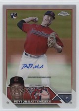 2023 Topps Chrome Update Refractor 294/499 Peyton Battenfield #AC-PBA Auto 1bg9