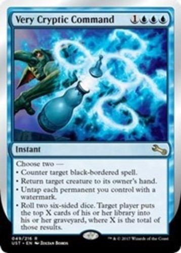 1x Very Cryptic Command (E) NM-Mint, English Unstable MTG Magic