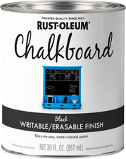 206540 Chalkboard Brush-On Paint, 30 Oz, Black