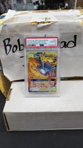 2019 JAPANESE MOLTRES ZAPDOS ARTICUNO GX TAG TEAM ALL STARS POKEMON PSA 10 #102