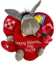 Disney Valentine s Day Eeyore Heart Sweetheart Roses 2004 Plush 9