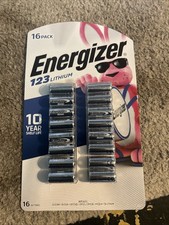 16 Pack 123 Energizer LITHIUM Longest Lasting Battery Leak Proof Exp2033