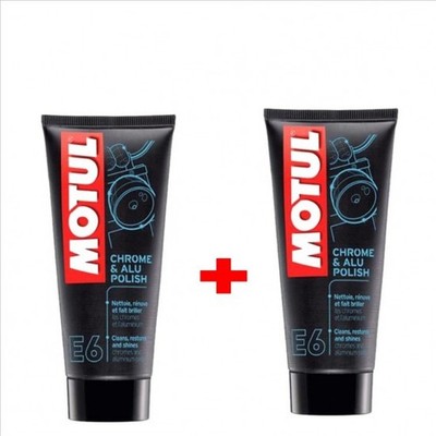 PACK 2 EINHEITEN REINIGER MOTUL E6 CHROME ALU POLISH 100ml