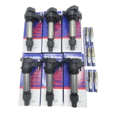 6 Pack 12632479 D515C Ignition Coil & 41-109 Spark Plug For GMC Chevrolet Buick