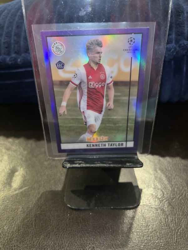 /299 Kenneth Taylor 2020-21 Merlin Chrome UEFA Champions League Purple Refractor